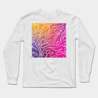 Gradient pattern Long Sleeve T-Shirt